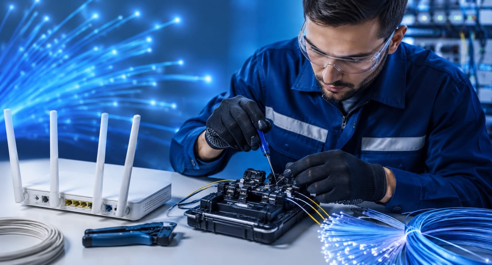 راوتر الألياف البصرية - مندوب ألياف بصرية Fiber Hub